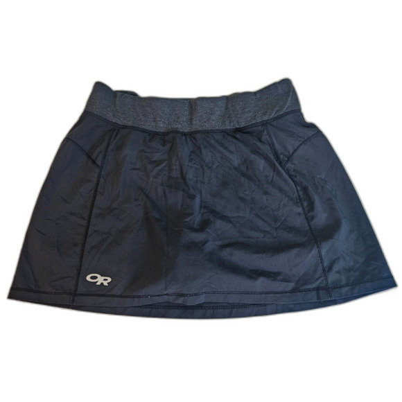 Outdoor Research Nylon Skort XS Black Jersey Lining Drawstring Zip Pocket - Picture 4 of 7